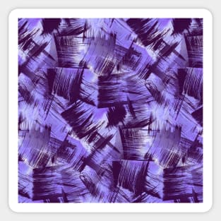 Purple Paint Strokes Sticker